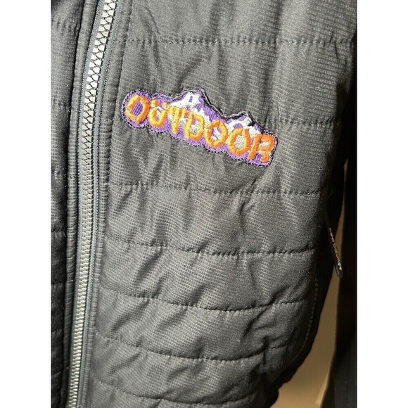 New Balance Men’s Black Quilted/Fleece Jacket with Hood Medium - Picture 3 of 10